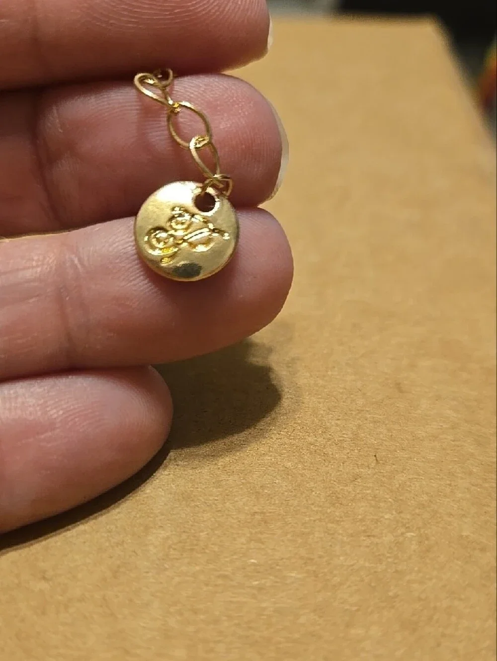 NWT vintage Inspired Plunder Gold-Tone Turquoise Beaded Floral Charm Necklace